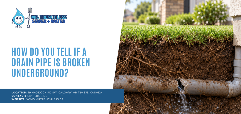 How Do You Tell If a Pipe is Broken Underground in Calgary?